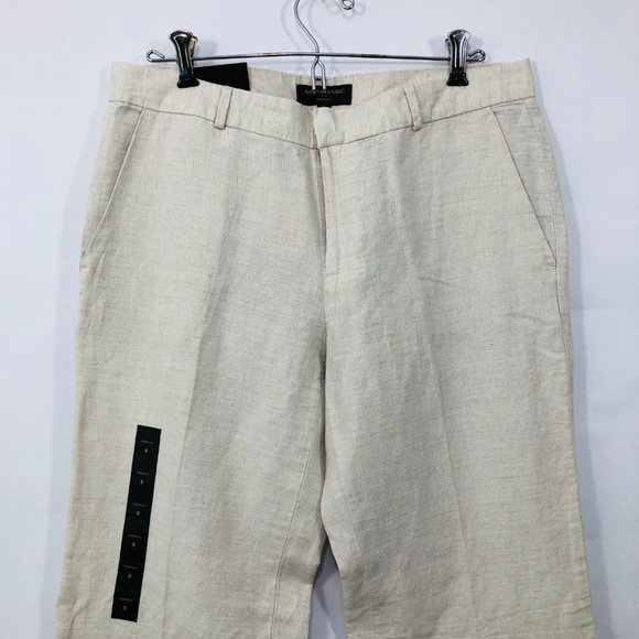 BR Women's Martin Linen Cotton Straight Trousers - Picture 4 of 8